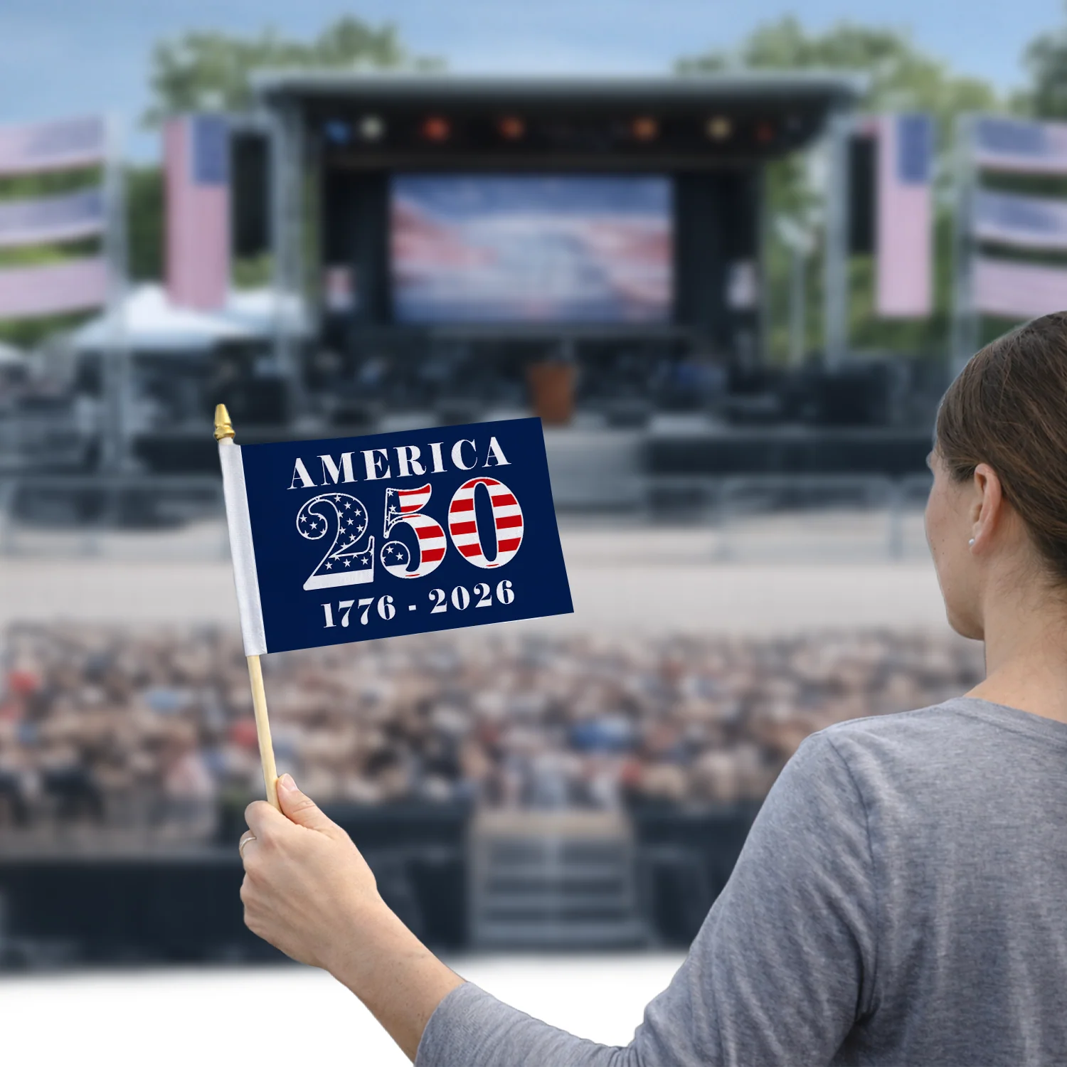 Personalized US 250th Anniversary 1776-2026 Patriotic Handheld Flag CH07 911846 - Image 6