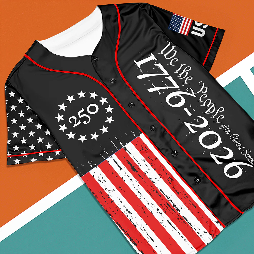 Personalized We The People US 250 1776-2026 America Flag Baseball Jersey CH07 911300 - Image 7