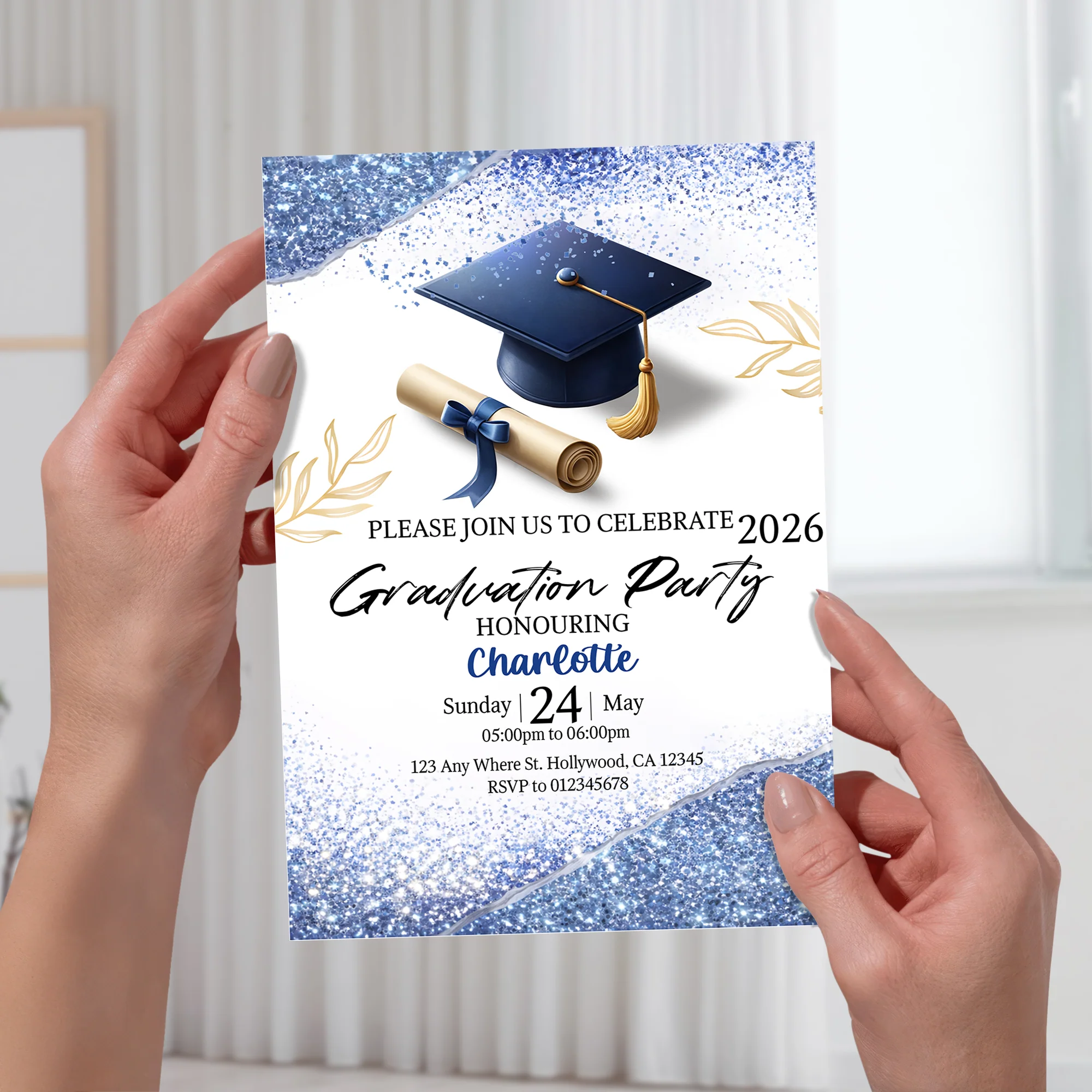 Please Join Us To Celebrate Graduation Party Greeting Card TH10 898779 - Image 3