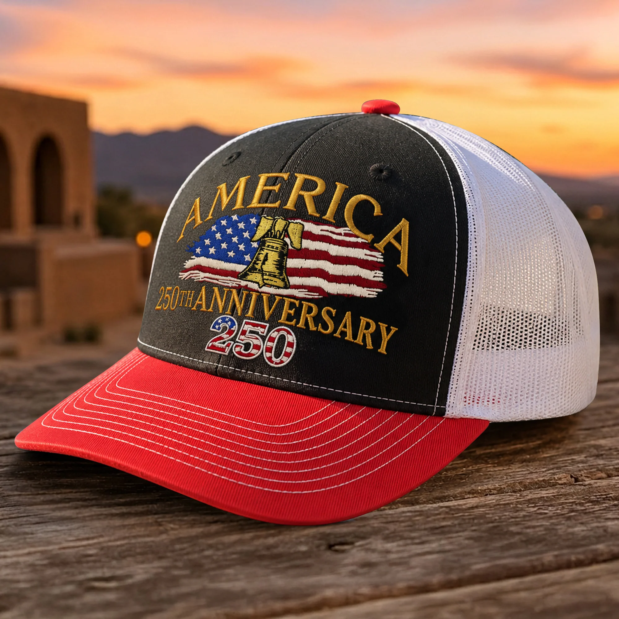 United States 250th Anniversary 1776–2026 Embroidered Trucker Hat HO82 902878 - Image 2