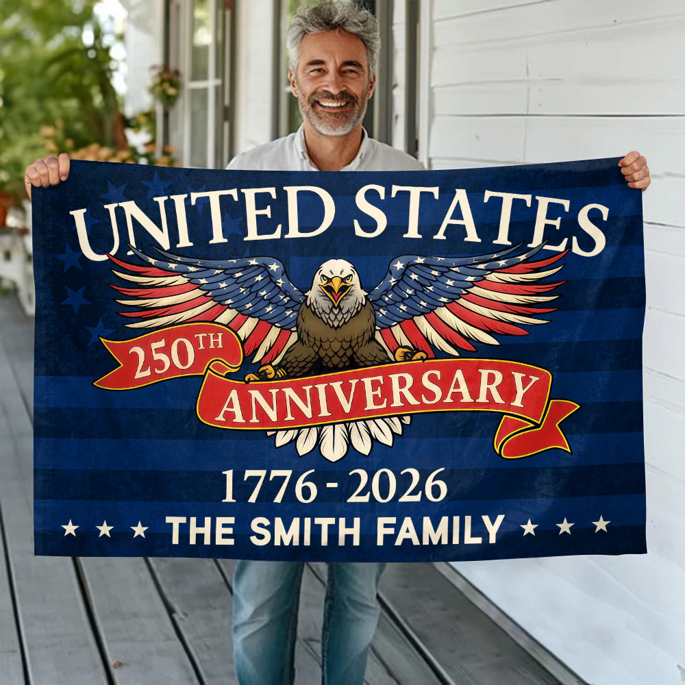 Unites State 250 Years Anniversary Custom Family Name House Flag CH07 910160 - Image 4