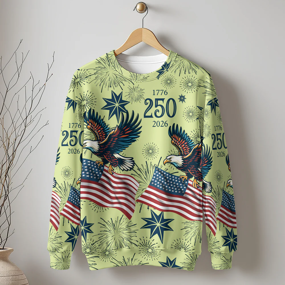 Personalized USA 250 Anniversary Eagle 1776-2026 3D Shirt HA75 920296 - Image 2