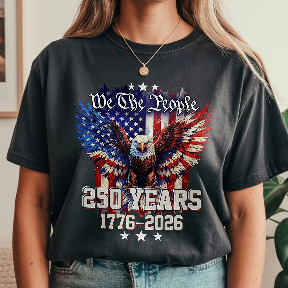 We The People 250 Years 1776-2026 American Flag Comfort Shirt TH10 170181 - Image 2