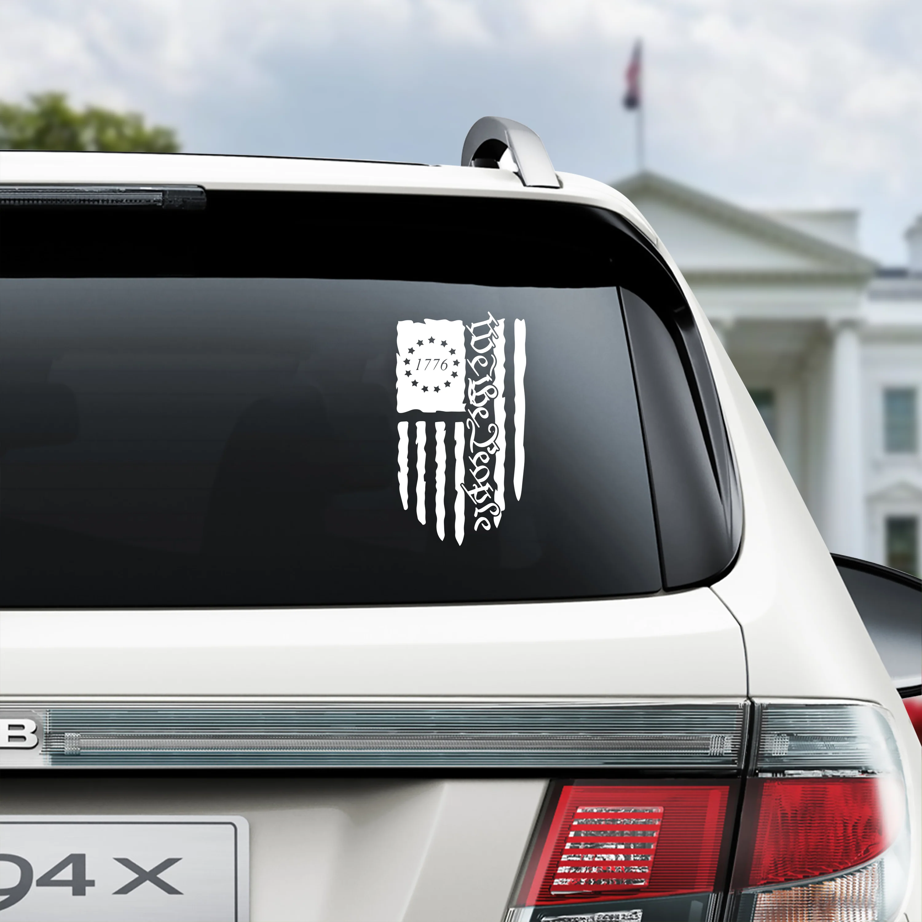 We The People American Flag Car Window Decal Sticker HA75 898986 - Image 2