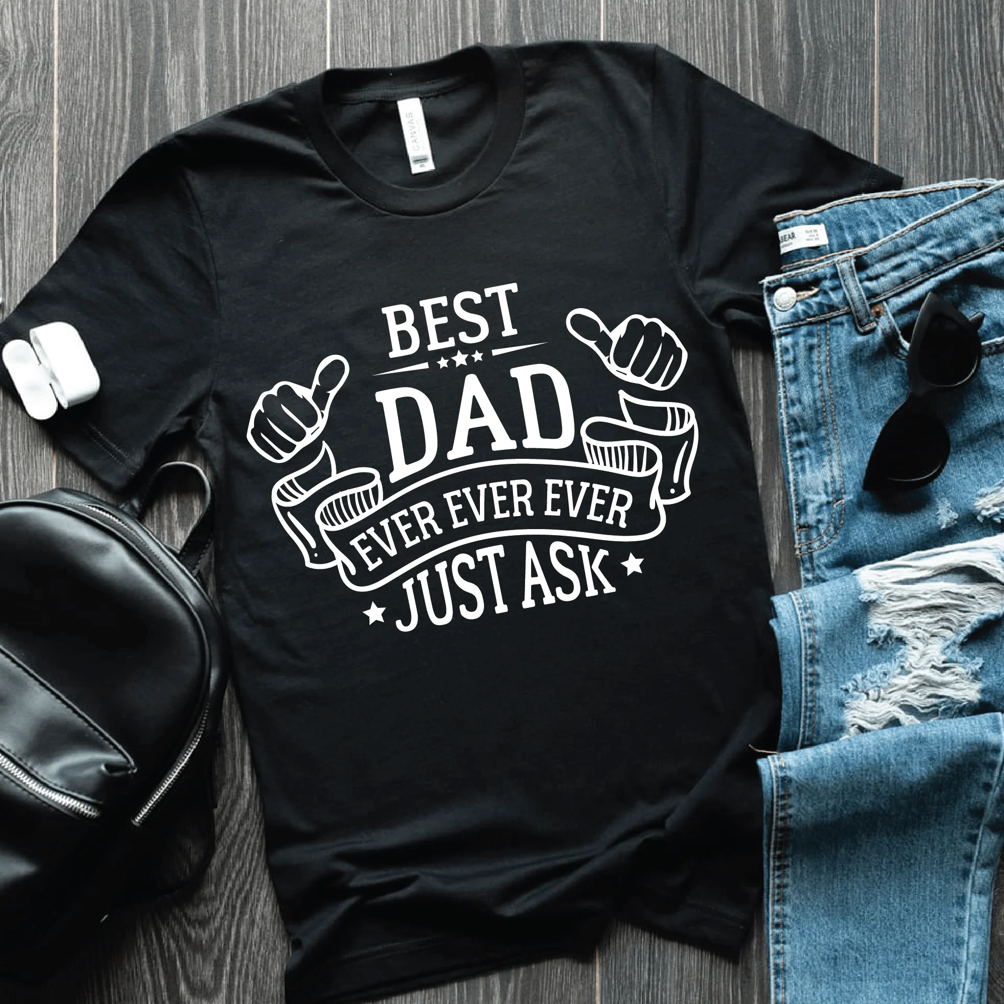 Best Dad Ever Ever Ever Family Shirt, HN590 - Image 3