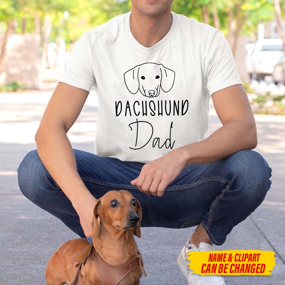 Custom Clipart Dog Mom T-shirt, HN590