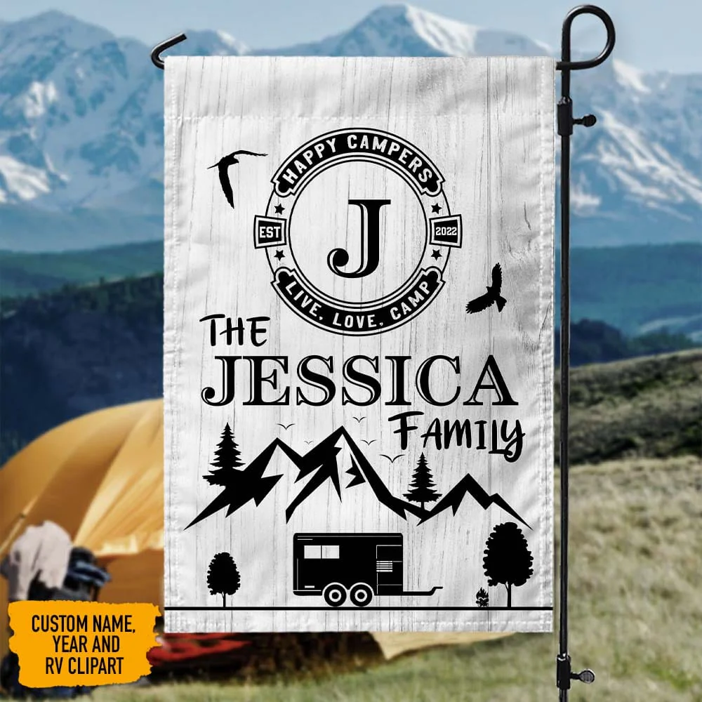 Custom Name The Family Camping Garden Flags, HN590 895128 - Image 5