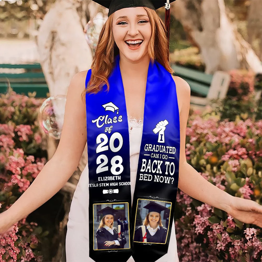 I Graduated Can I Go Back To Bed Now Graduation Gift Stoles 892291 CH07 - Image 28