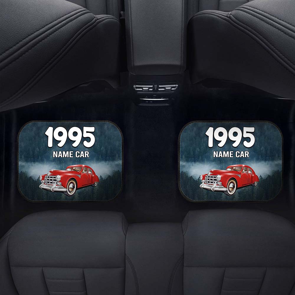 And Into The Car I Go Upload Photo Classic Car Mats, HN590 - Image 5