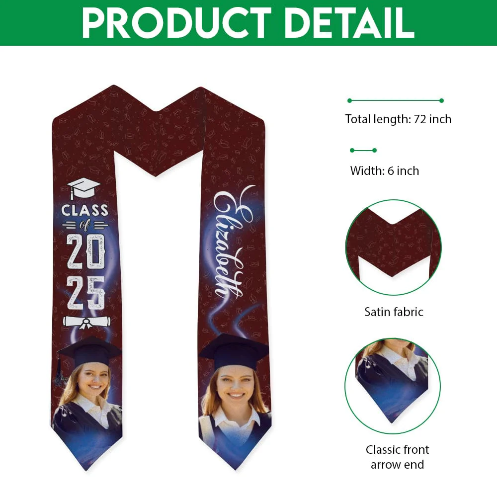 Upload Photo Graduation Gift Stoles N304 6799 895068 CH07 - Image 8