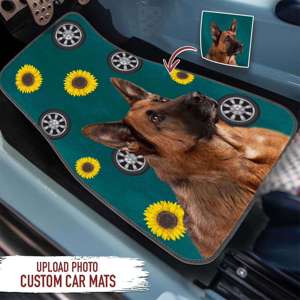 Upload Photo Personalized Gift For Dog Lover Car Mat, HN590 - Image 2