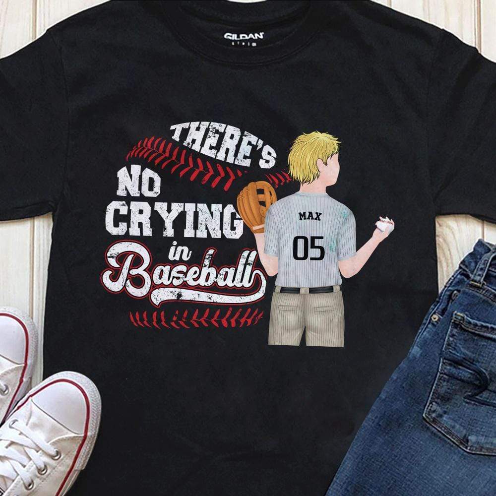 There's No Crying In Baseball, Gift For Baseball Player, Baseball Shirt - Image 2