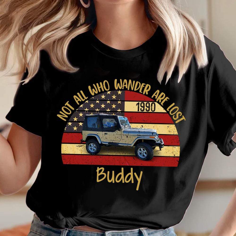 Not All Who Wander Are Lost Vintage Retro Off Road Shirt, Custom Photo Shirt HN590 - Image 7