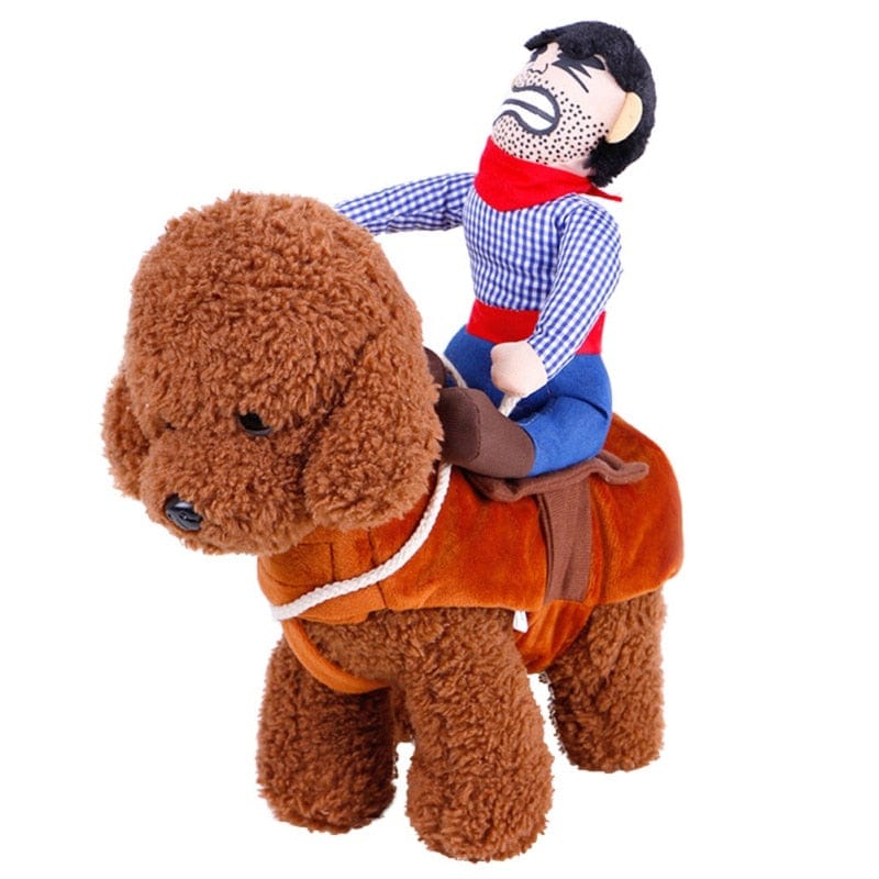 Novelty Cowboy Rider Dog Costume Halloween New Year Outfit - Image 6