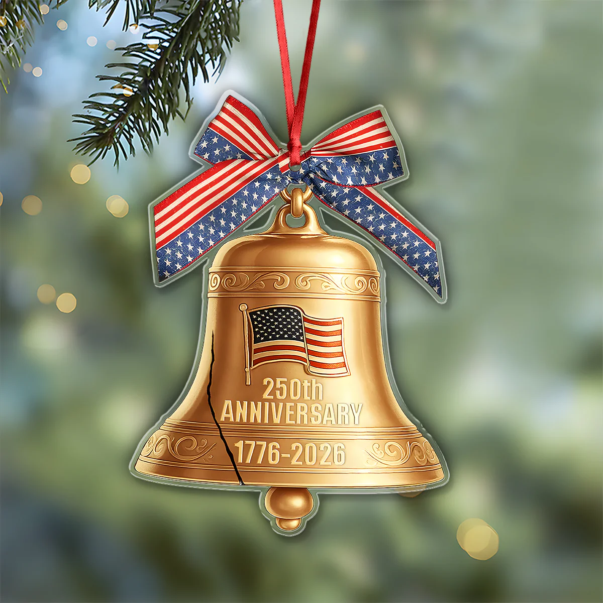 1776-2026 Liberty Bell American 250th Anniversary Acrylic Ornament Decor Gift HO82 900368 - Image 2