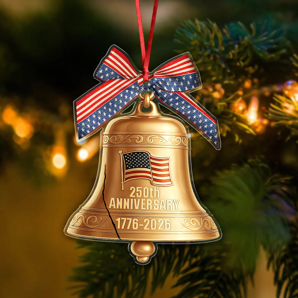 1776-2026 Liberty Bell American 250th Anniversary Acrylic Ornament Decor Gift HO82 900368 - Image 3