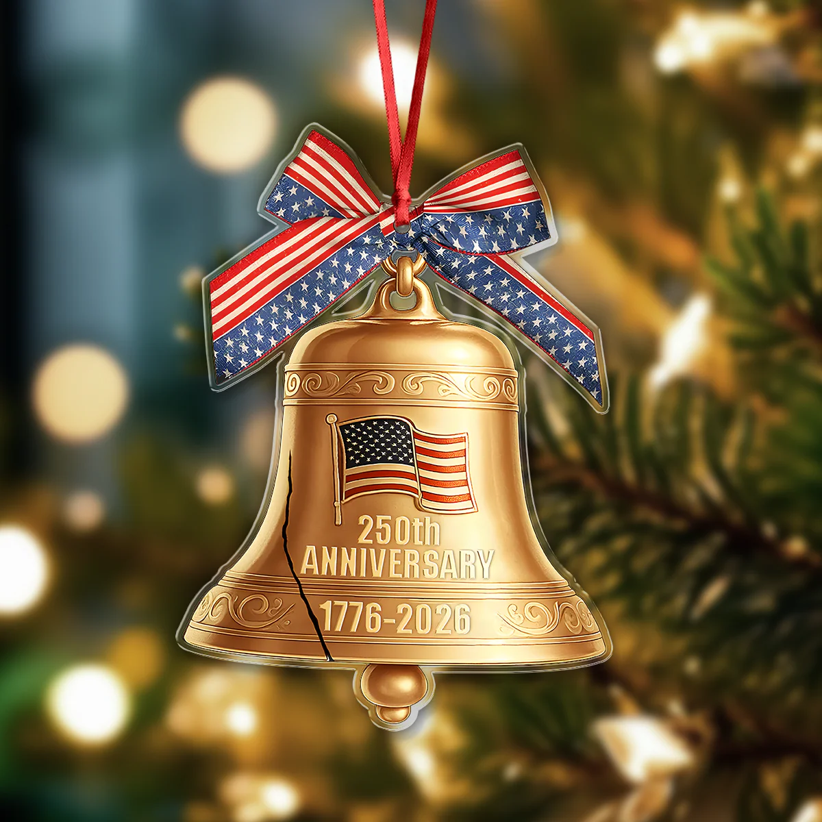 1776-2026 Liberty Bell American 250th Anniversary Acrylic Ornament Decor Gift HO82 900368 - Image 5