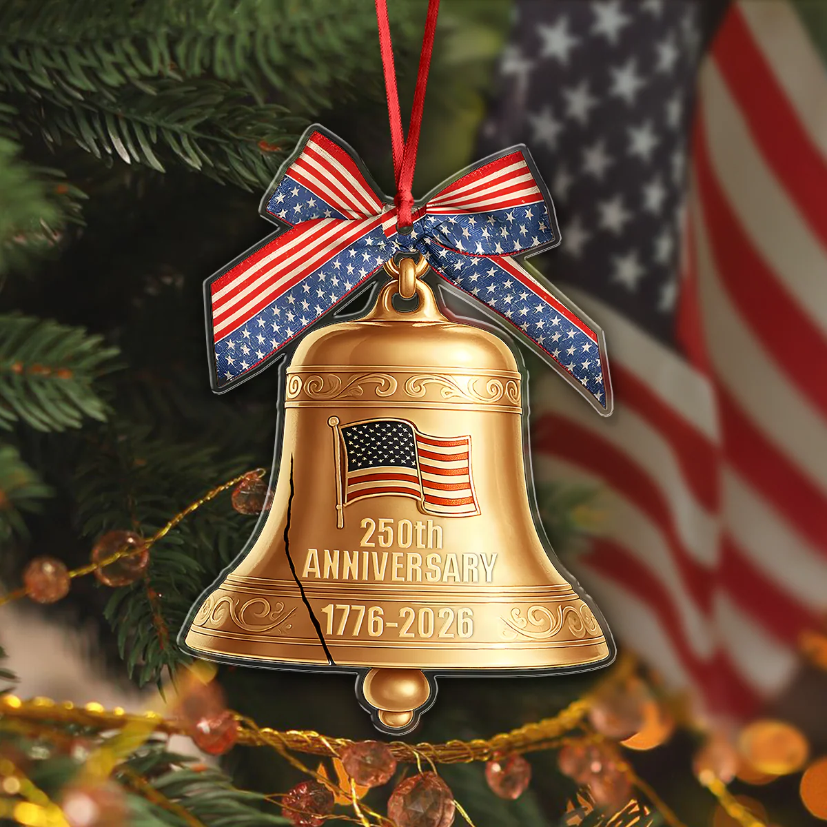 1776-2026 Liberty Bell American 250th Anniversary Acrylic Ornament Decor Gift HO82 900368 - Image 6