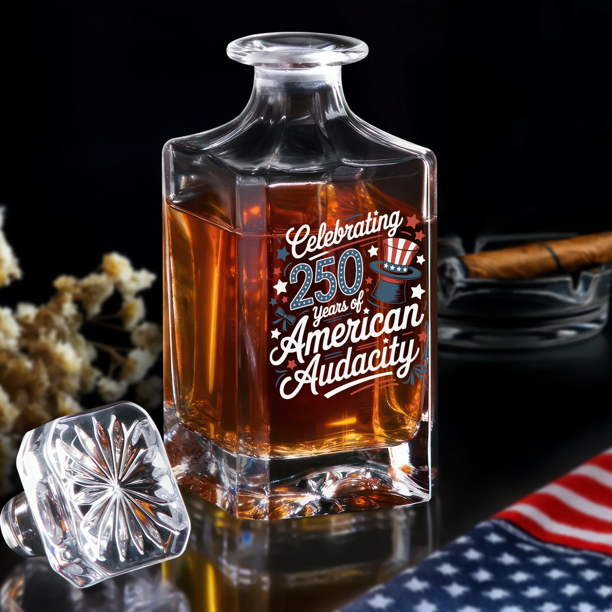 250 Years America 250th Anniversary USA 4th of July Decanter HO82 894816 - Image 2