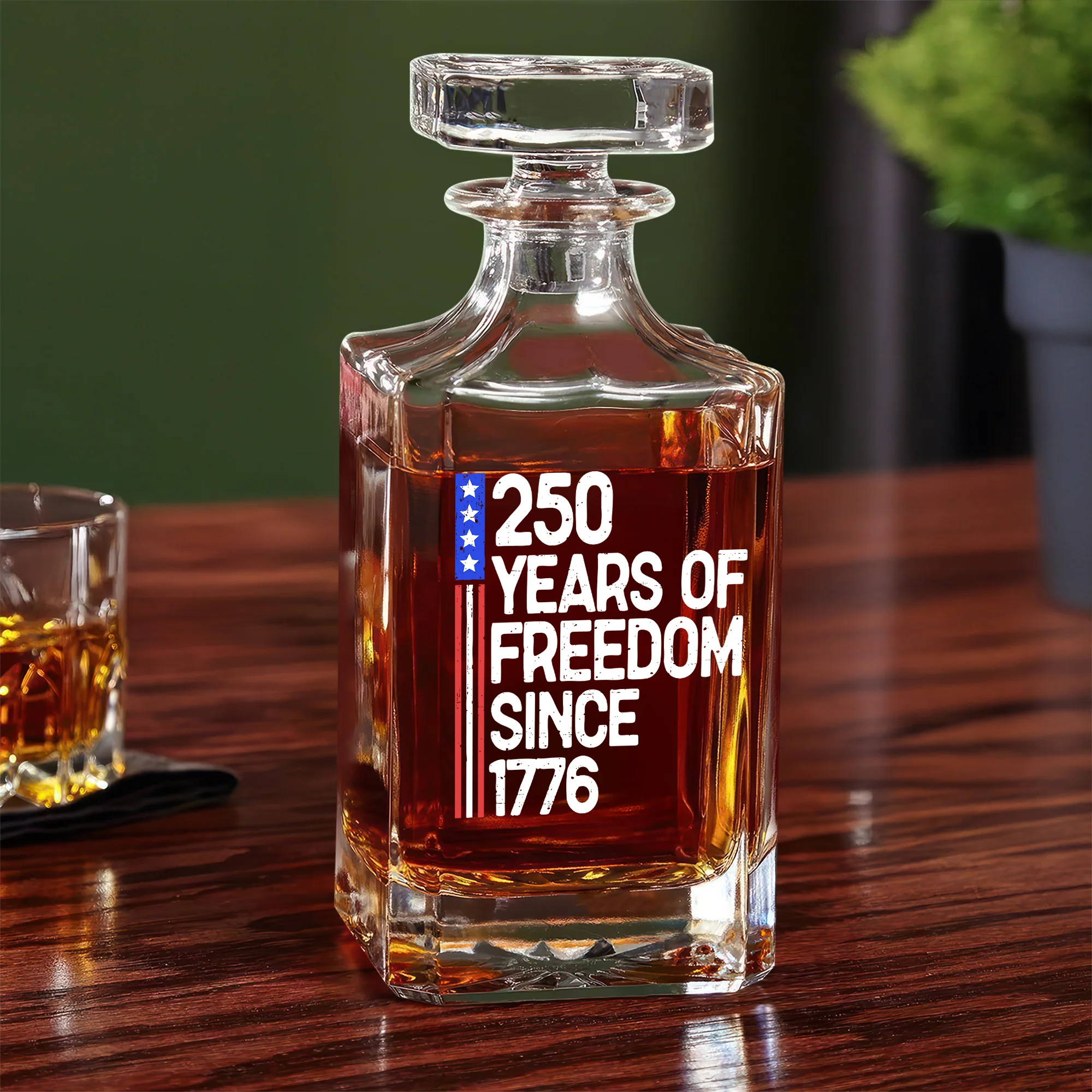250 Years Of Freedom 250th Birthday America Flag 4th Of July Decanter HO82 894802 - Image 3