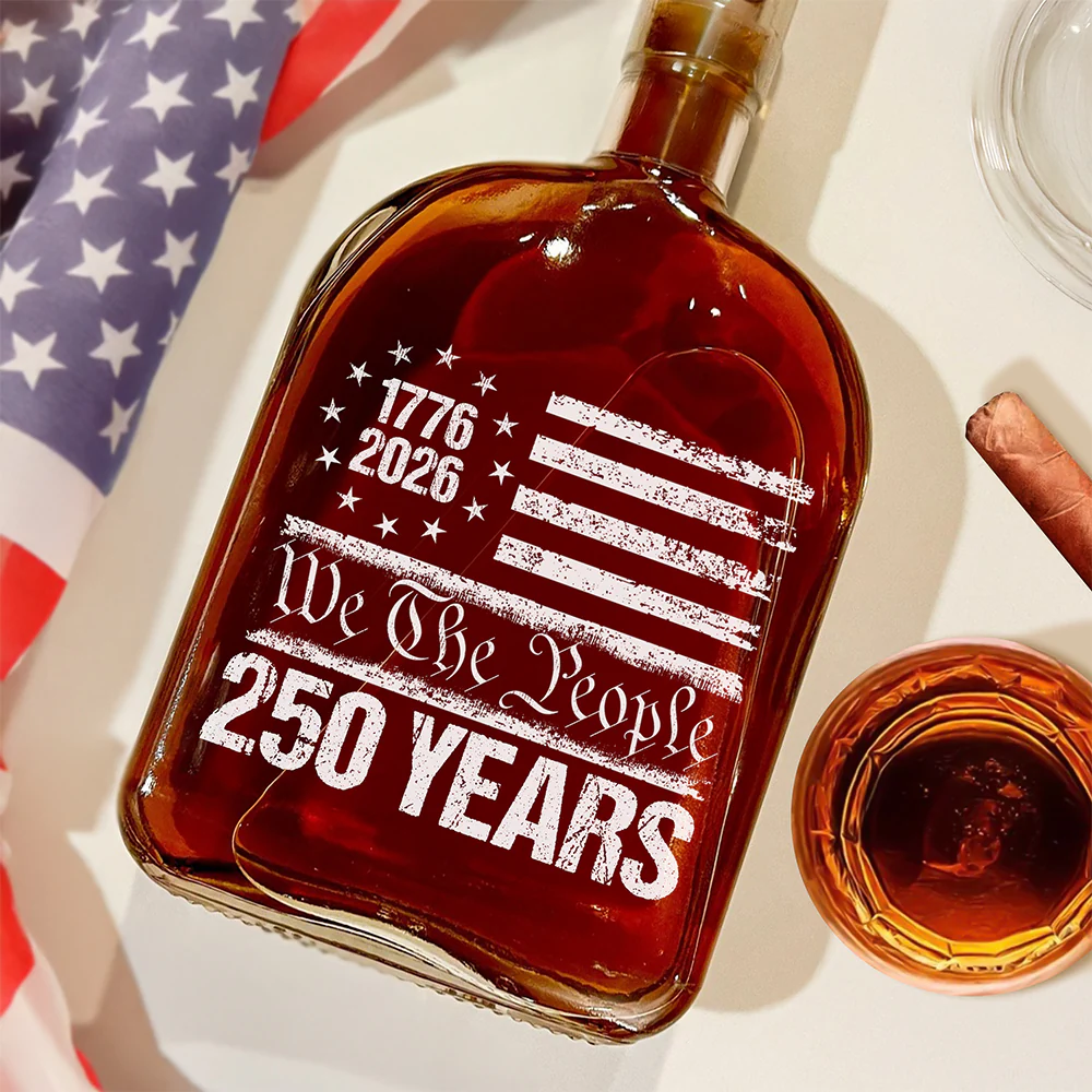 250 Years USA 250th Birthday 1776-2026 Eagle Flag Whiskey Bottle HO82 894574 - Image 2