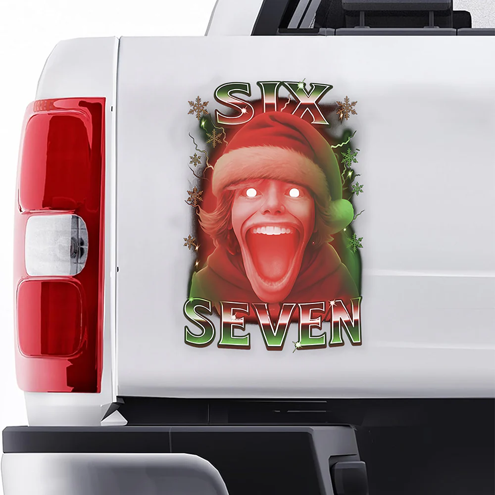 67 Six Seven Christmas Meme The Mason 67 Kid Gen Alpha Slang Decal Sticker HO82 900504 - Image 7