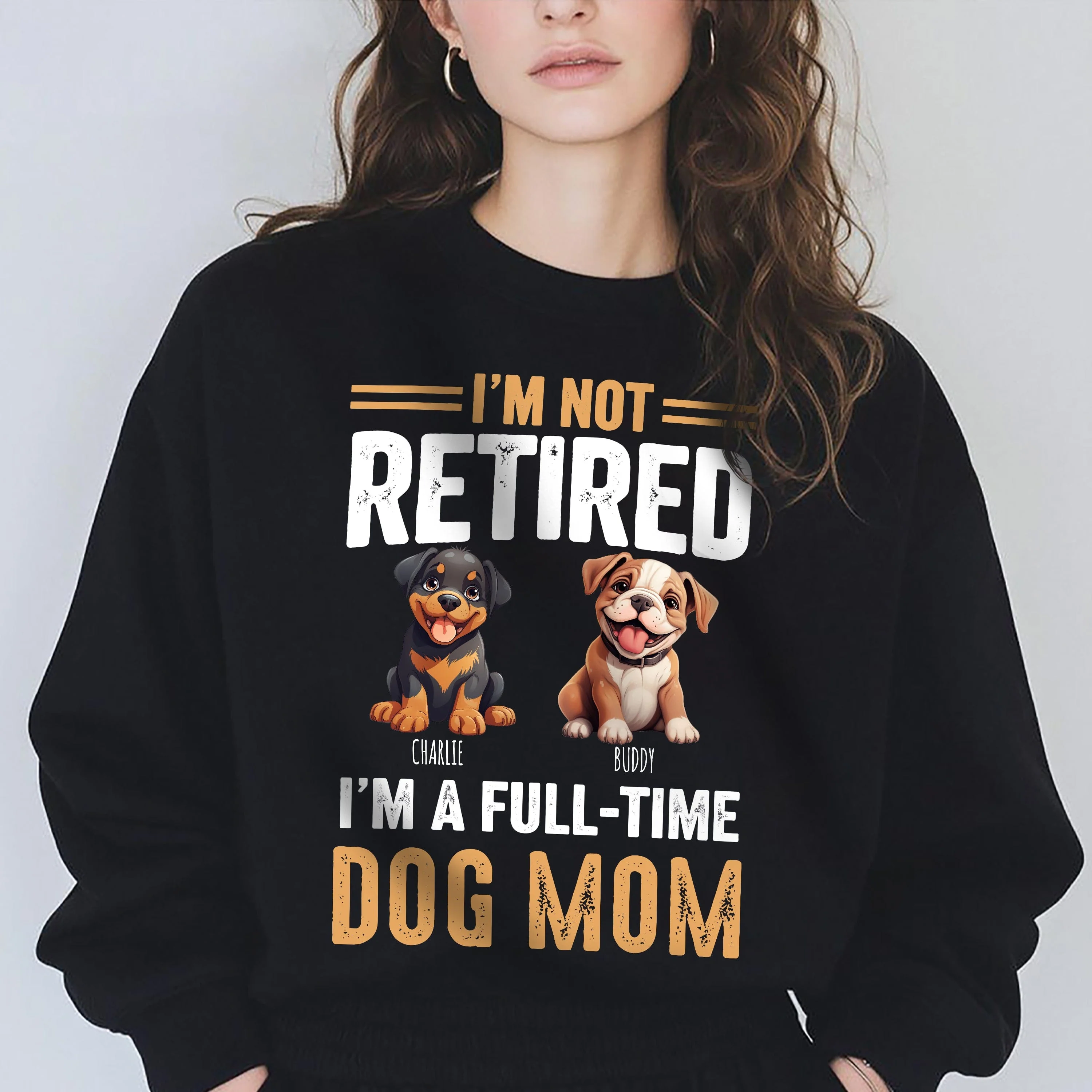 A Full-time Dog Dad Dog Dog Dom Dark Sweatshirt Personalized Gift N369 HO82 893522