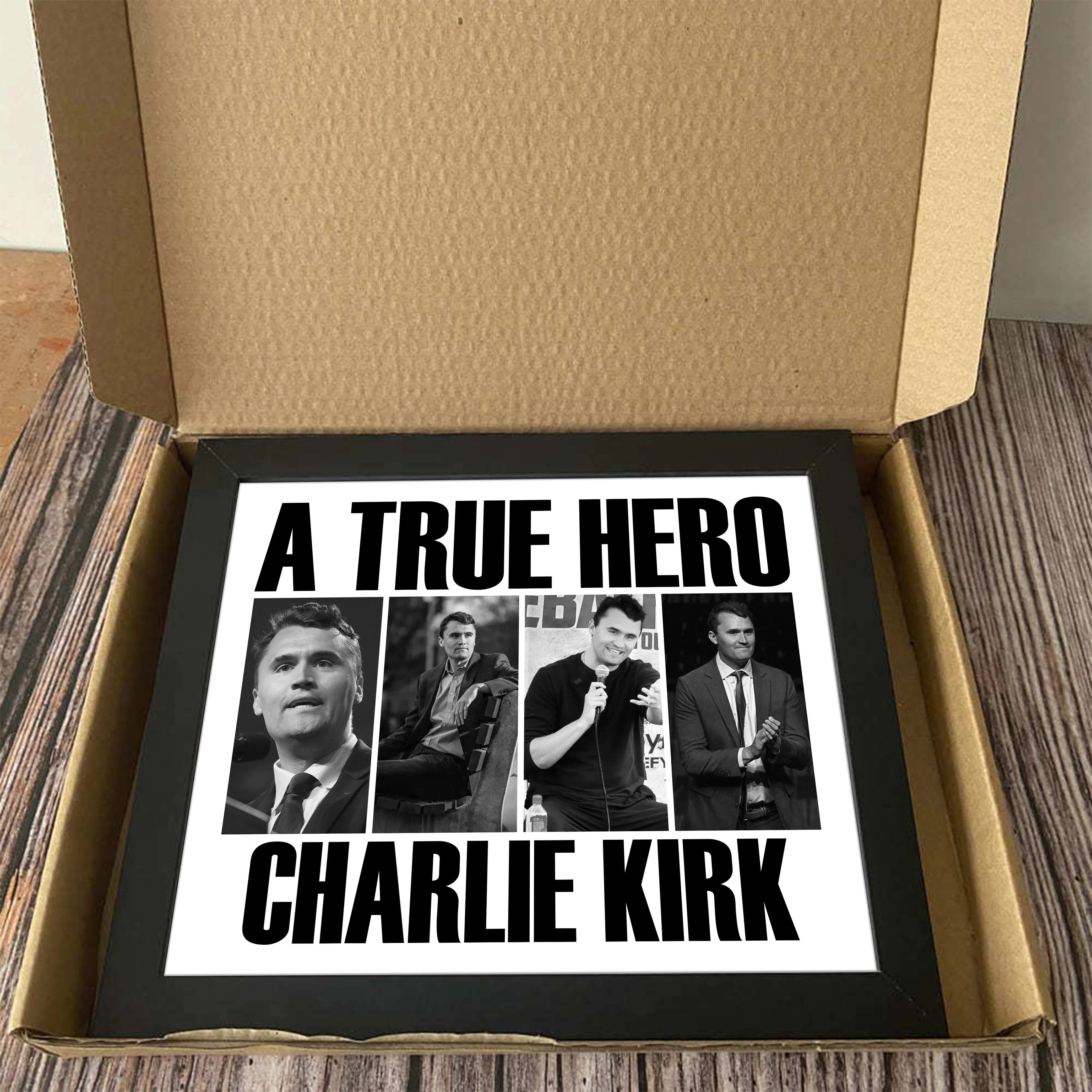 A True Hero Charlie Kirk Rest In Peace Picture Frame HO82 65772 - Image 2