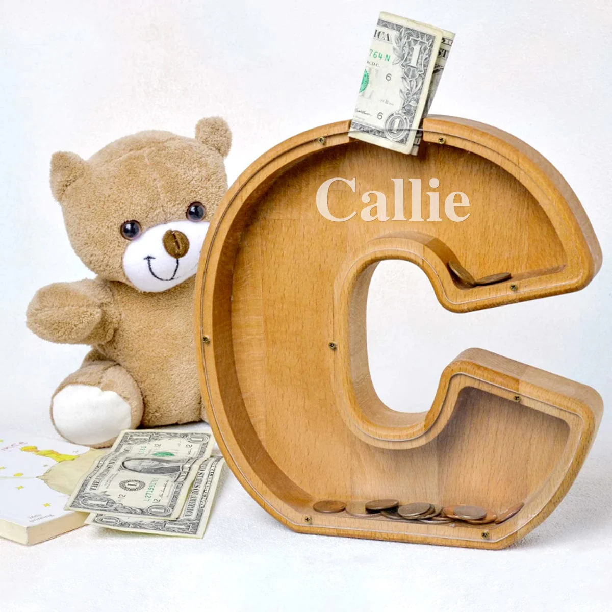 Alphabet Initial Letter Piggy Bank Personalized Gift T368 890480 - Image 2