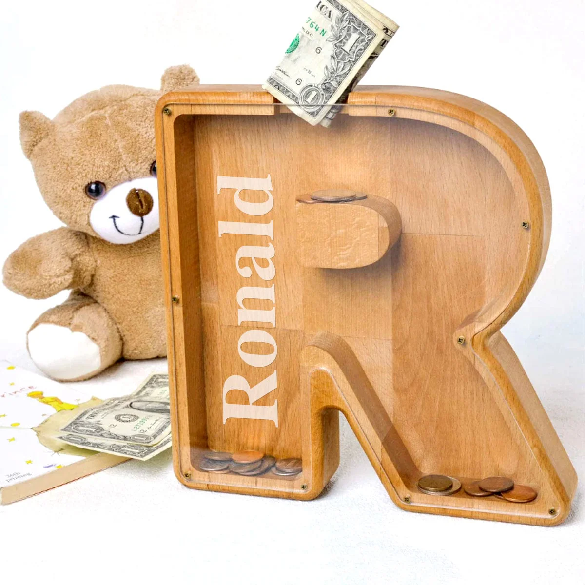 Alphabet Initial Letter Piggy Bank Personalized Gift T368 890480 - Image 5