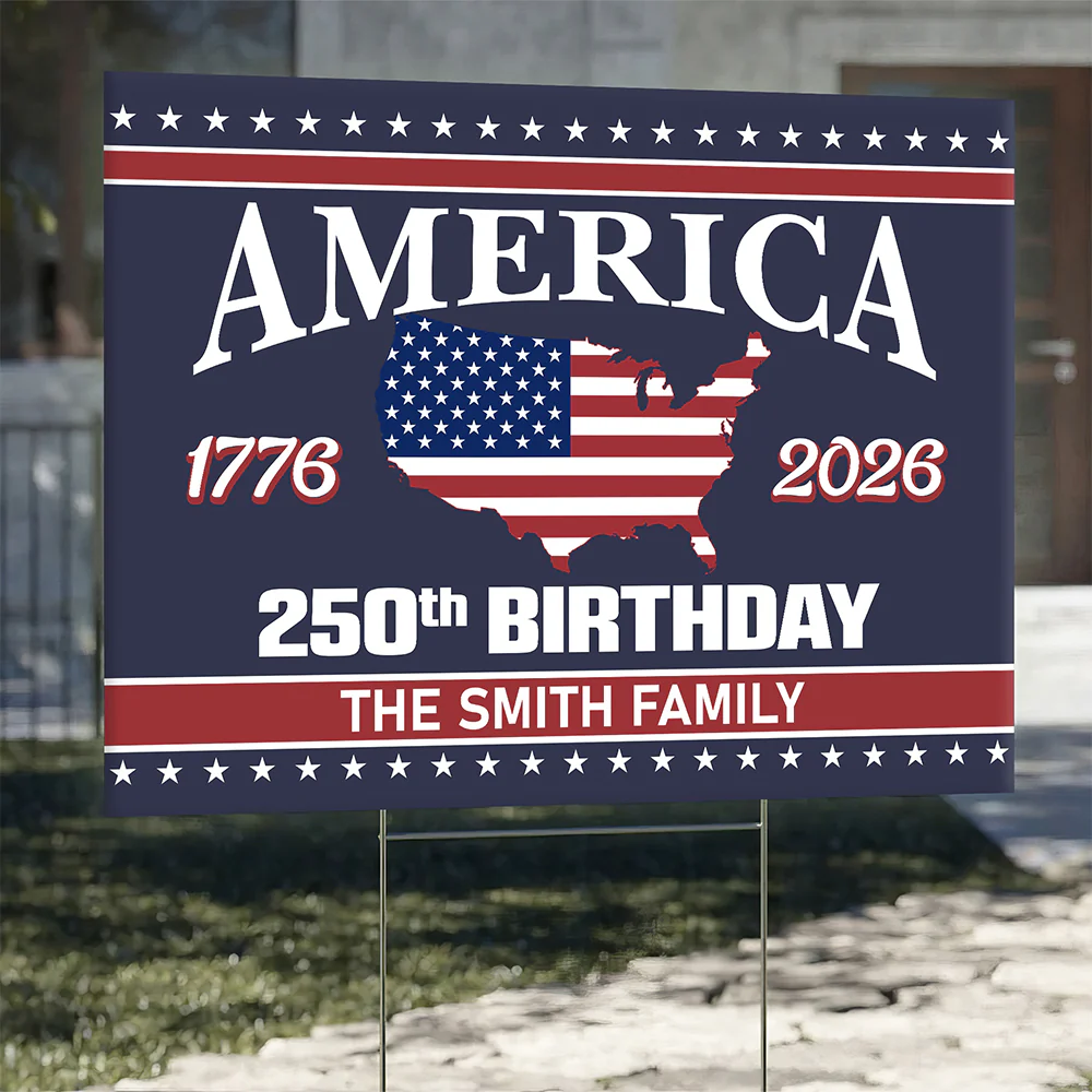 250 Years Of America Birthday 1776-2026 Garden Yard Sign HO82 894602 - Image 4