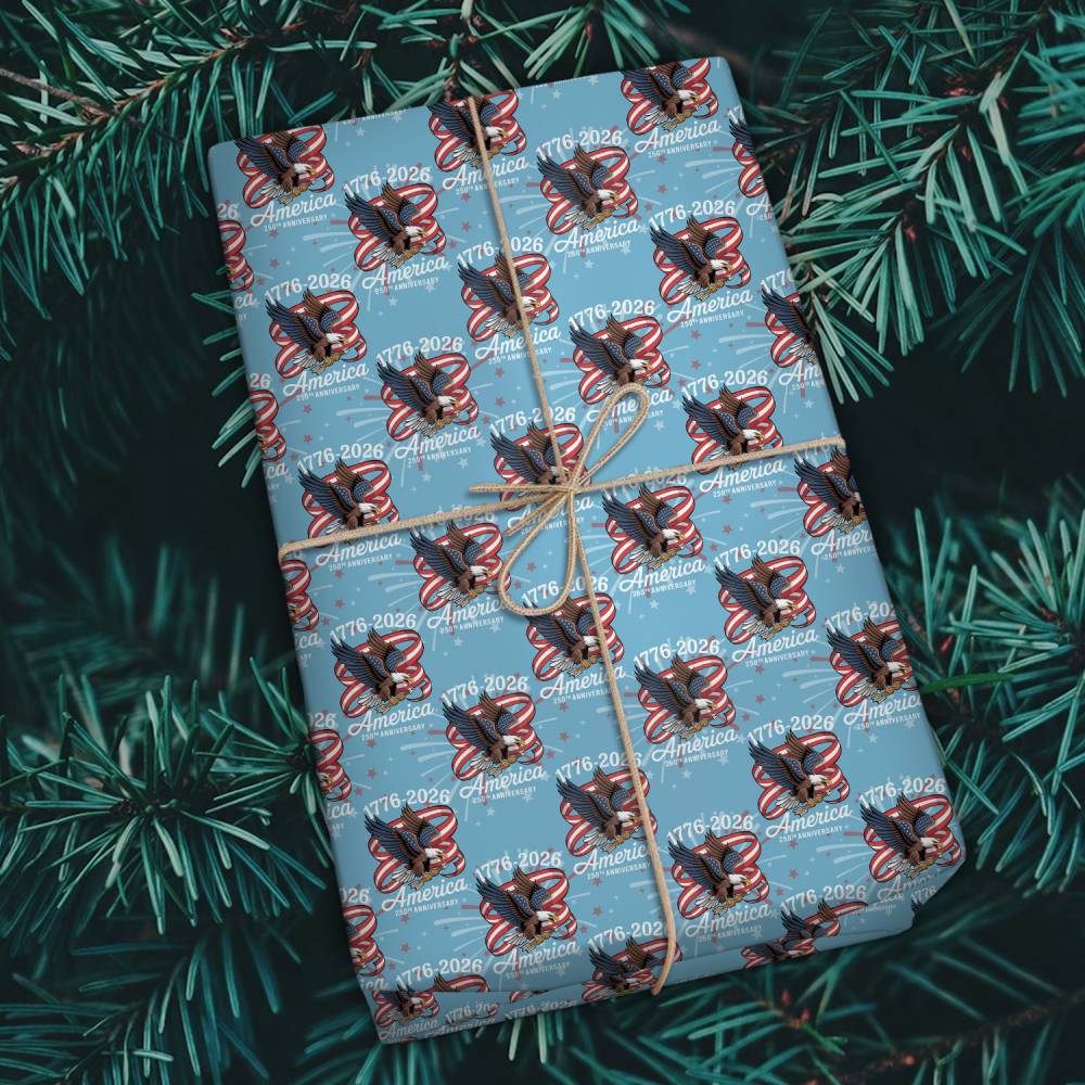 America 250Th Anniversary 1776-2026 Eagle Us Flag Wrapping Paper HO82 900612 - Image 8
