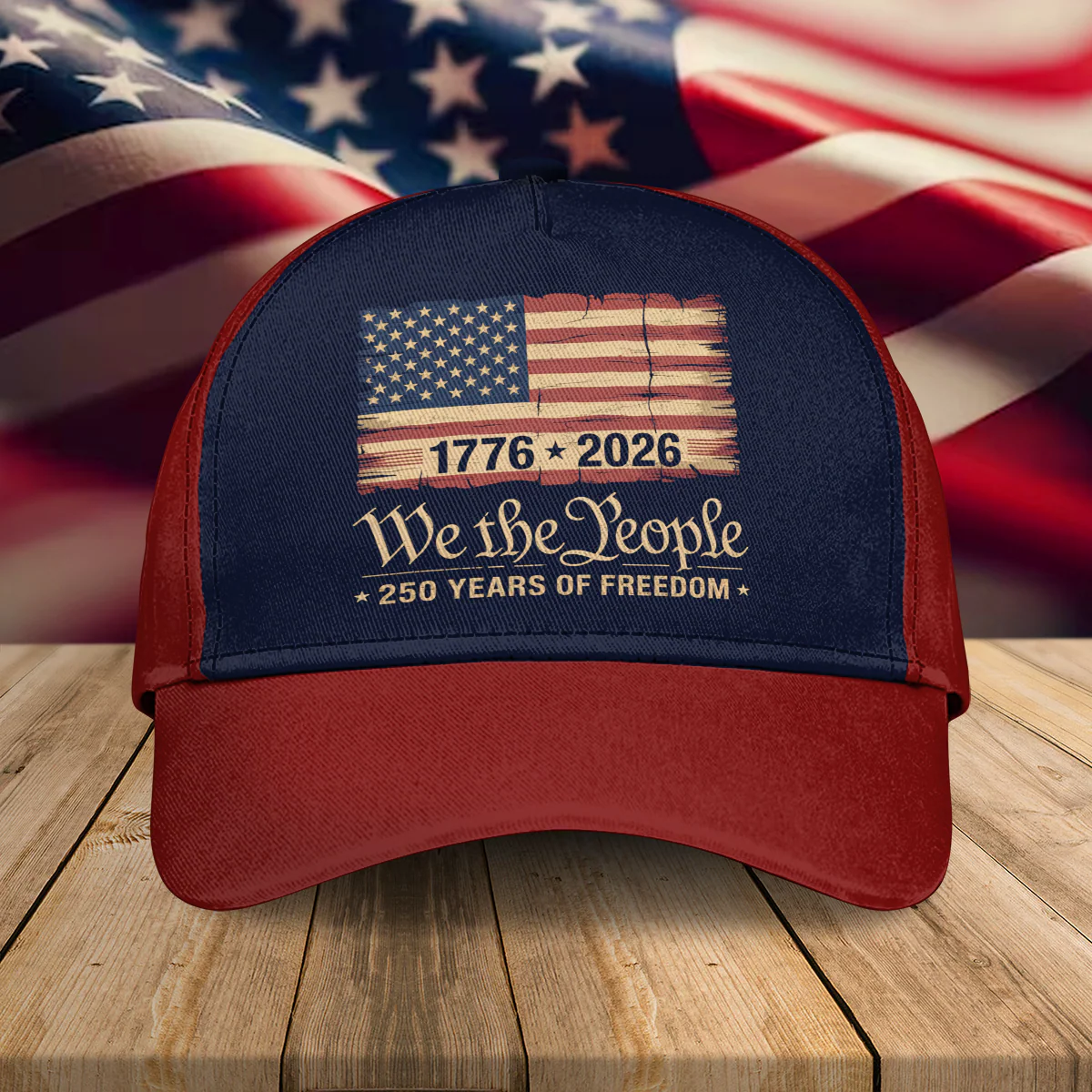 USA 250th Birthday US Flag 250 Years We The People Classic Cap HO82 900094