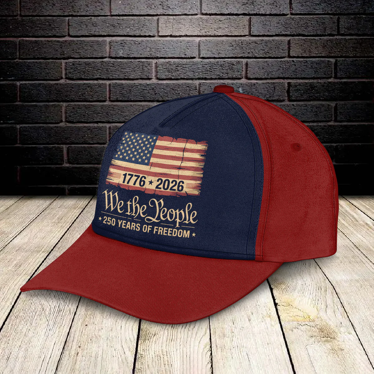 USA 250th Birthday US Flag 250 Years We The People Classic Cap HO82 900094 - Image 2