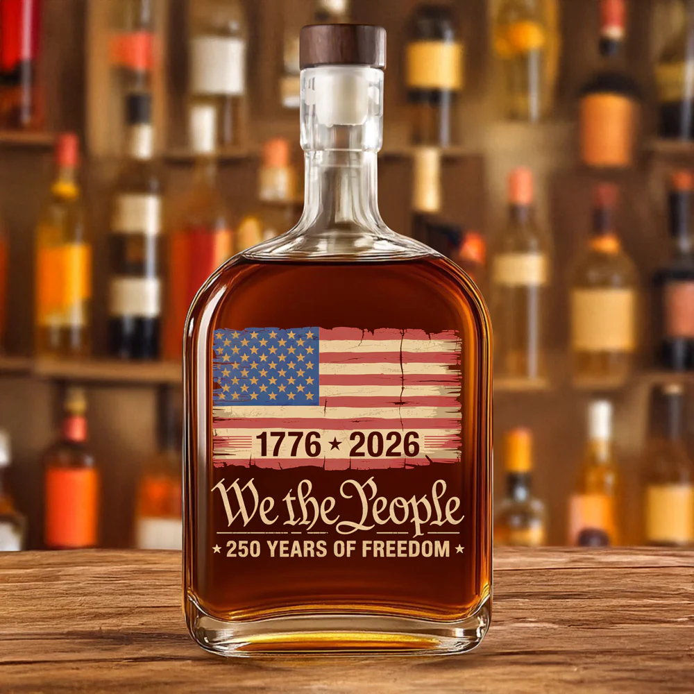 America 250th Birthday US Flag 250 Years We The People Whiskey Bottle HO82 894630 - Image 3