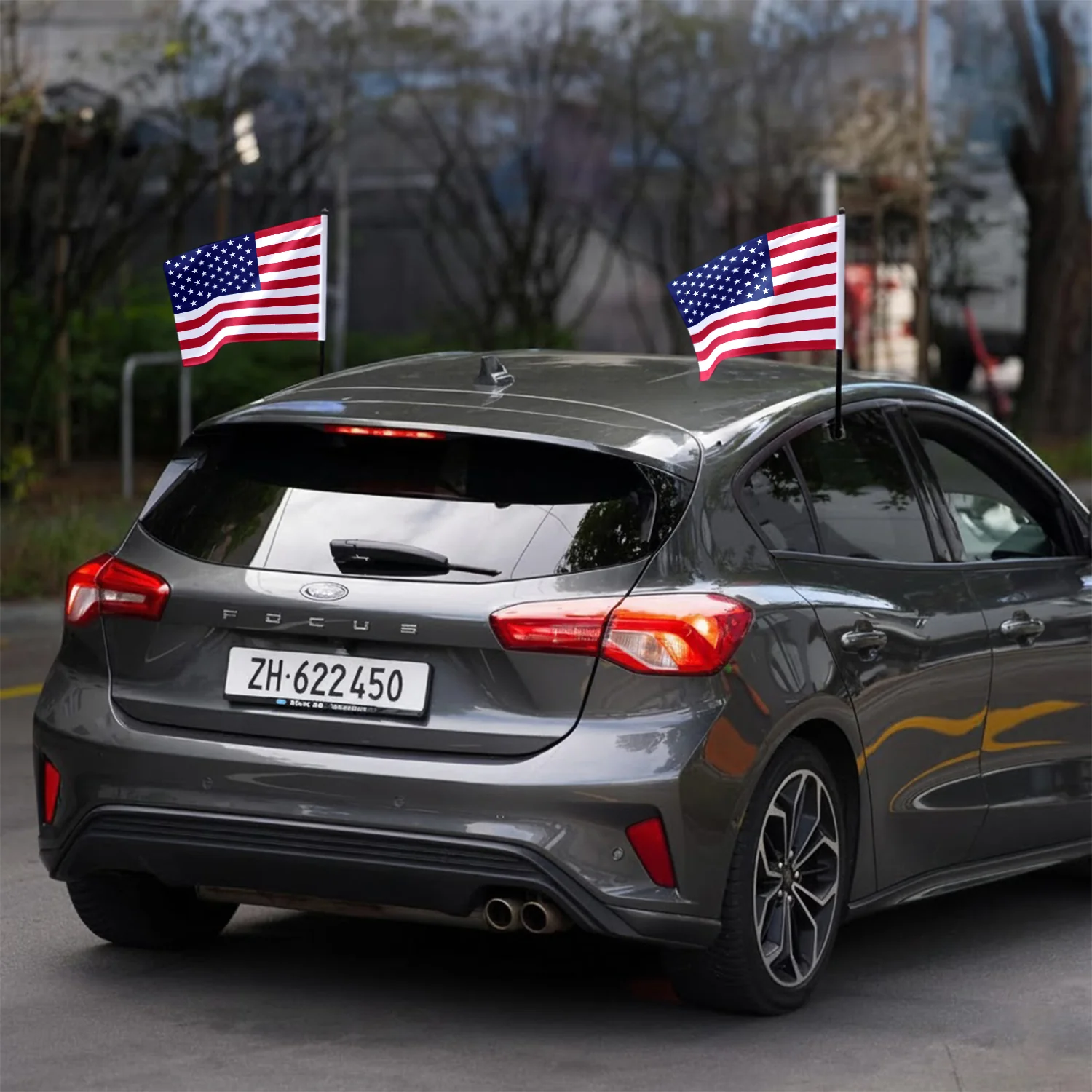 American Flag Car Flag, For Patriotic Parades and Celebrations HO82 900952 - Image 3
