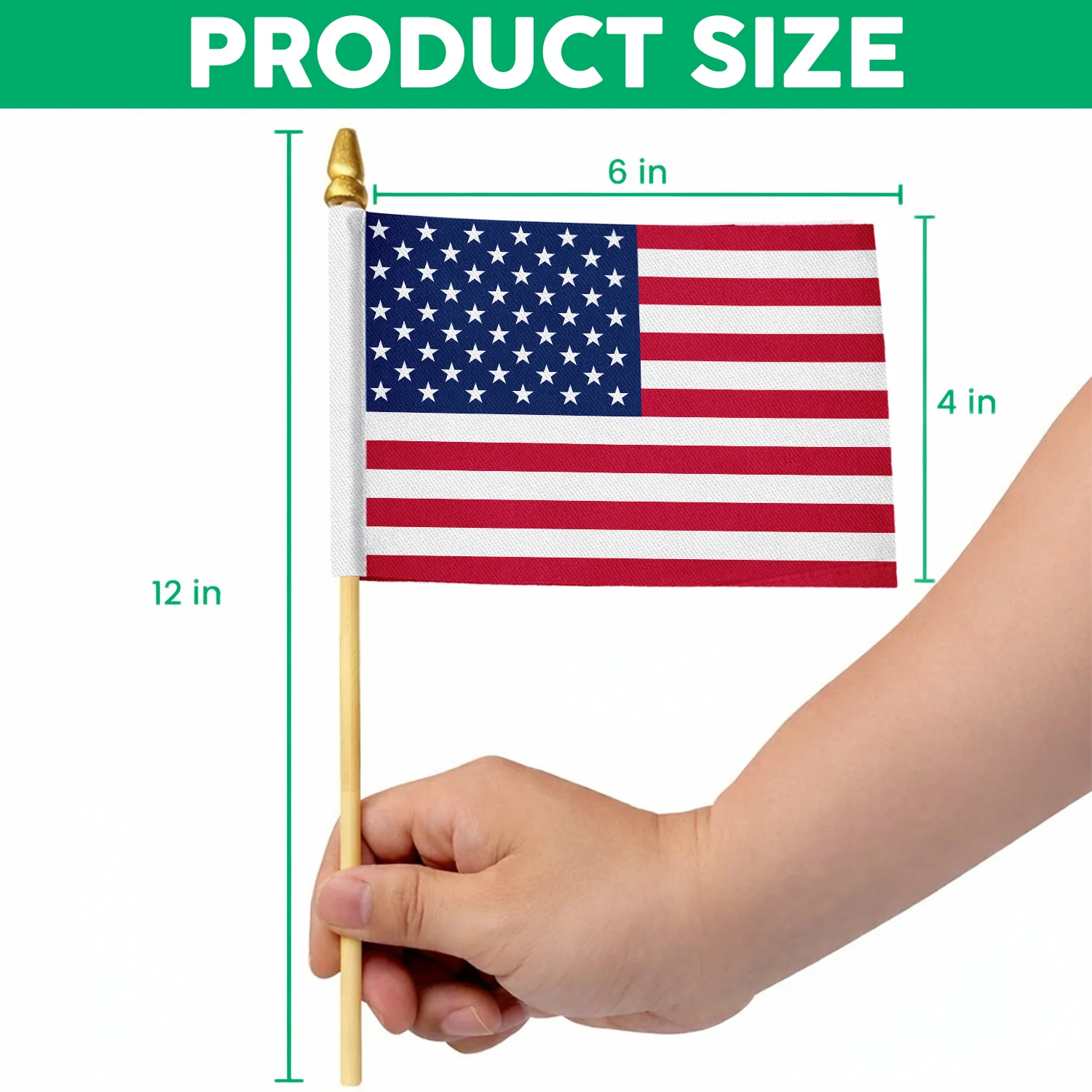 American Flag Handheld Flag, For Patriotic Parades and Celebrations HO82 900950 - Image 4
