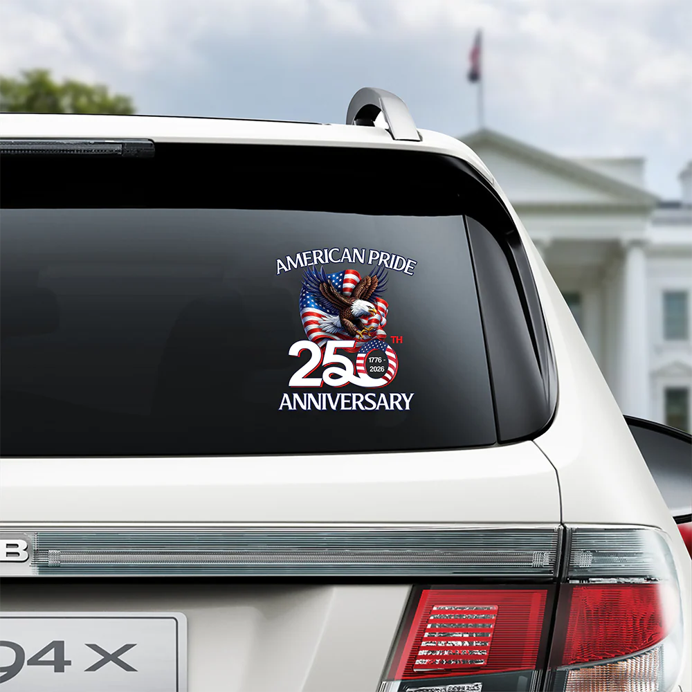 American Pride Patriotic 250th Anniversary Eagle 1776–2026 Car Window Decal Sticker HO82 900876 - Image 3