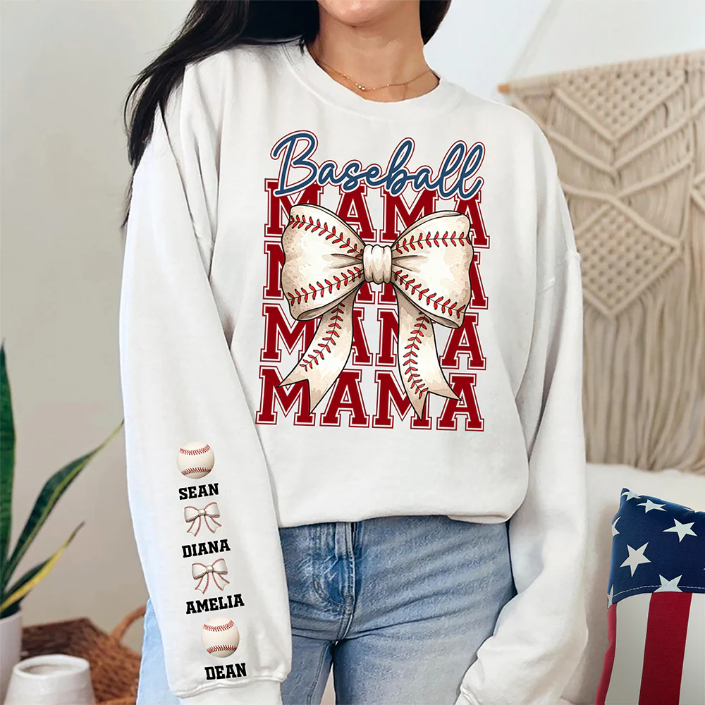 Baseball Mama Mama Mama Coquette Game Day Sweatshirt Personalized Gift For Mother's Day HO82 893626 - Image 4