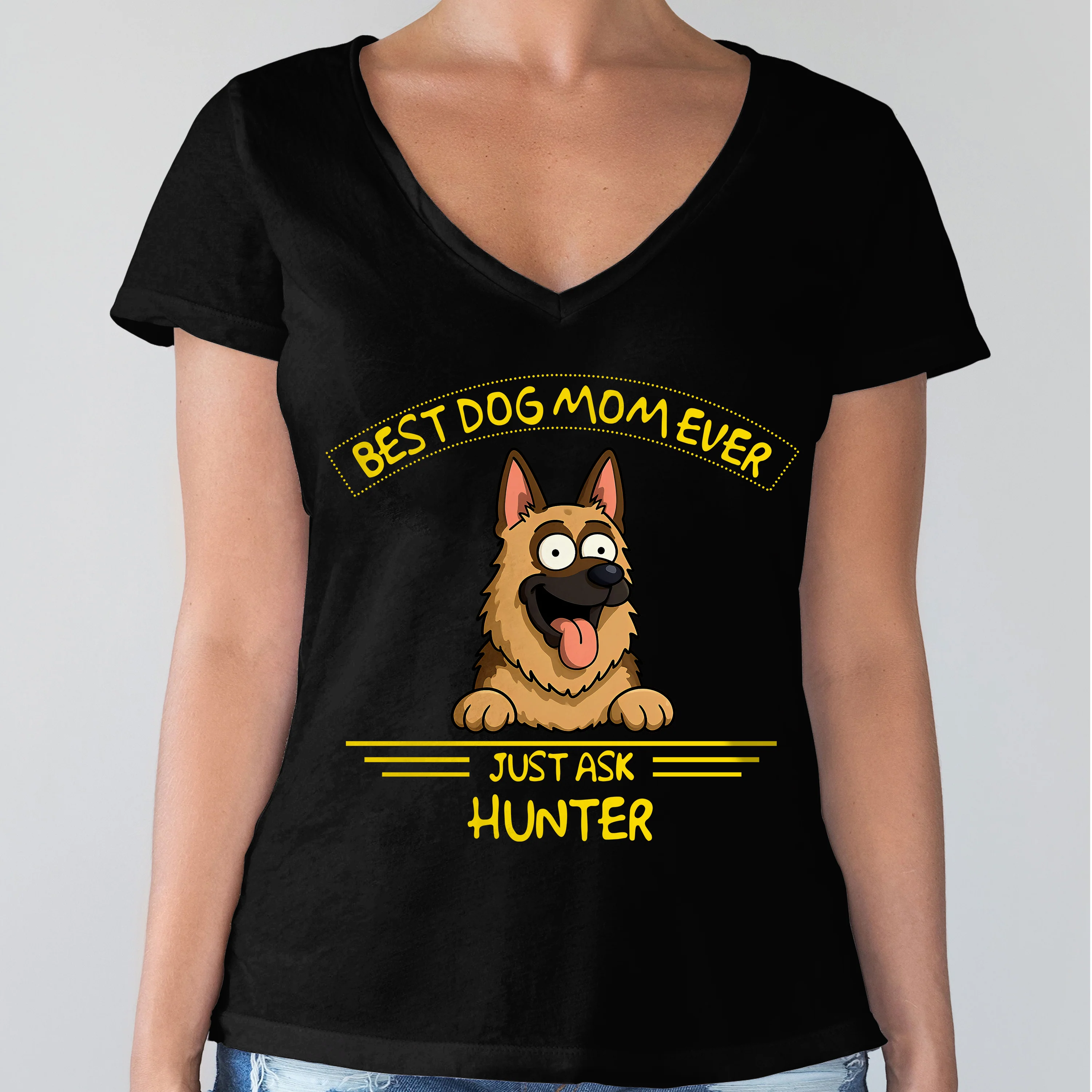 Best Dog Dad/Mom Ever Dark Shirt Personalized Gift For Dog Lovers HO82 893722 - Image 7
