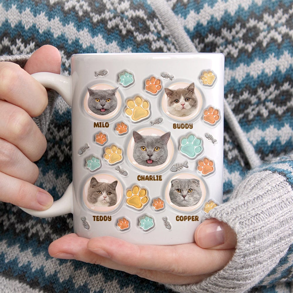 Custom Photo Best Dog Cat Dad With 3D Inflated Effect Mug TA29 890014 - Image 7