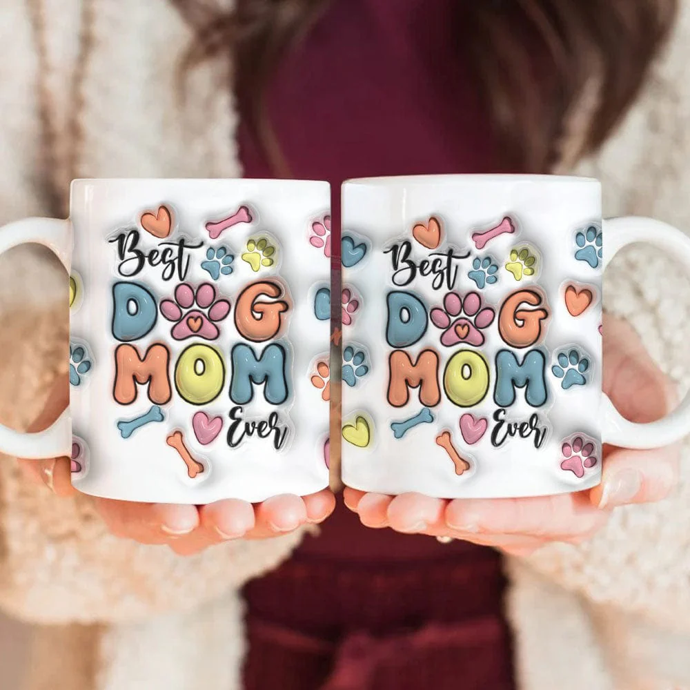 Best Dog Mom Ever With Paws For Dog Lovers Mug TA29 890050 - Image 2
