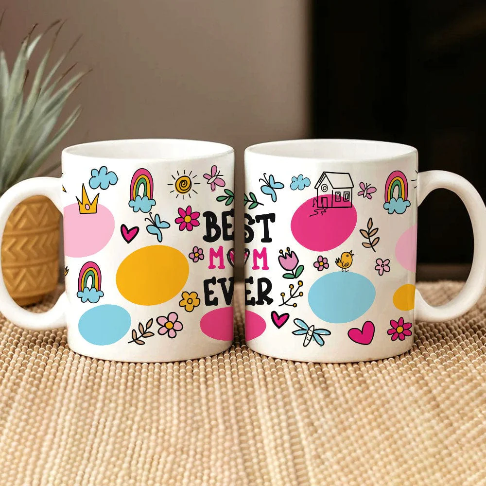 Best Mom Ever Sublimation Family Mug Personalized Gift TA29 890134 - Image 4