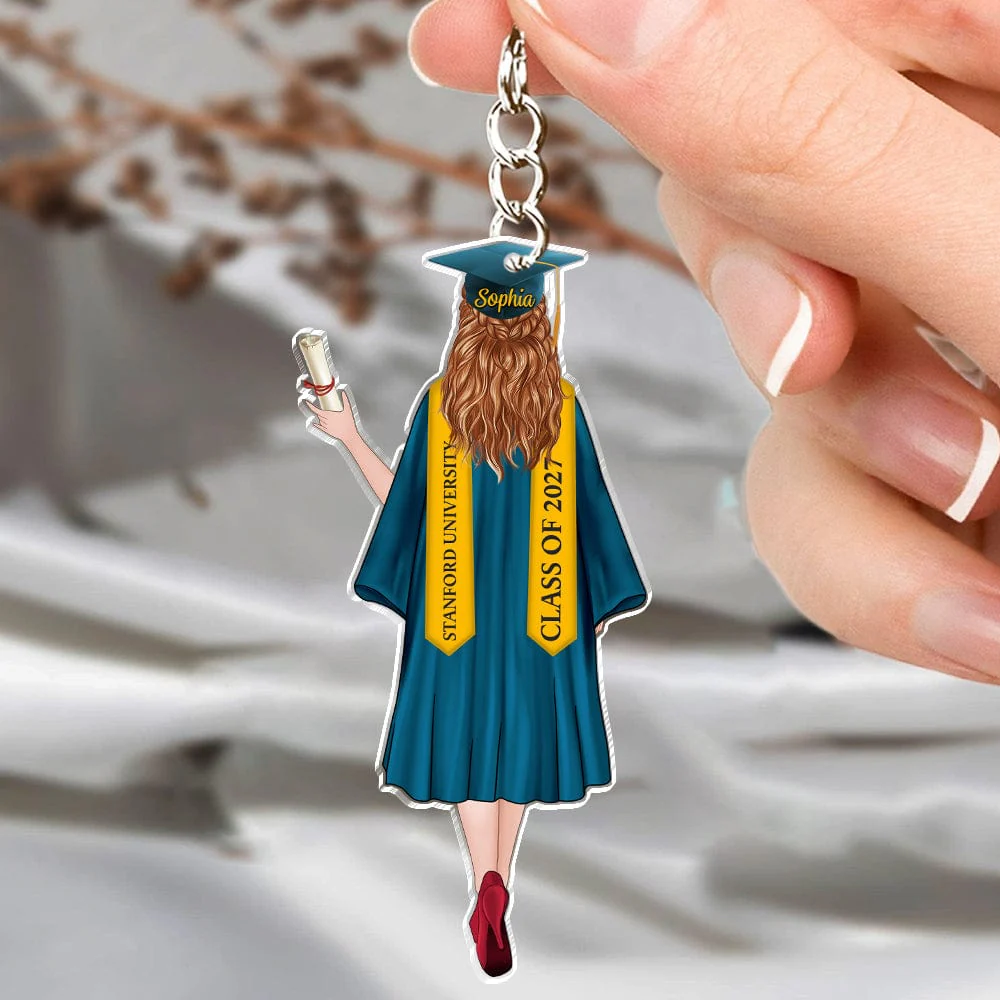 Congrats Boys & Girls Graduation Acrylic Keychain Personalized Gift T368 890124 - Image 16