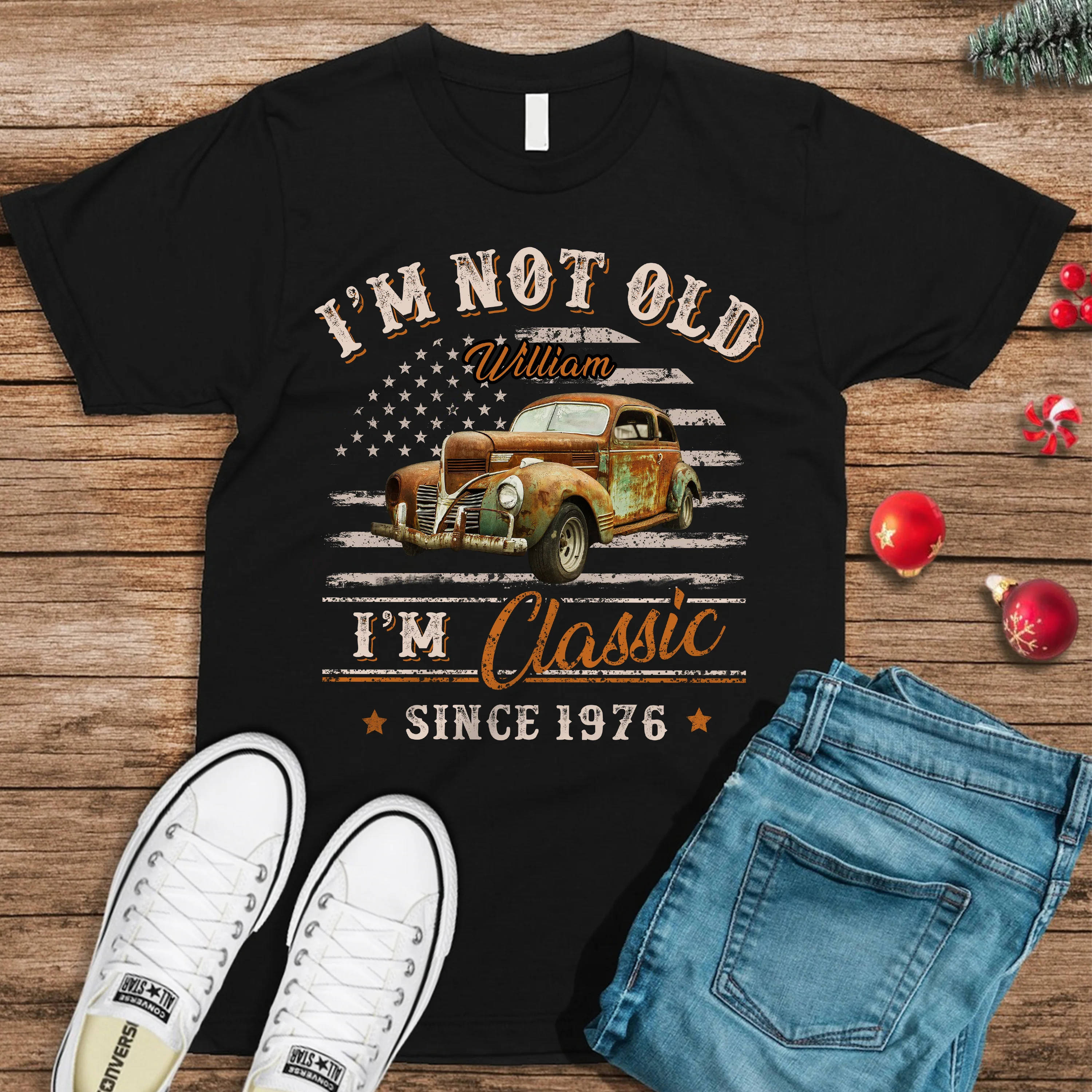 Custom Car Photo I'm Not Old I'm Classic Dark Shirt Gift For Car Lovers HO82 894434 - Image 4