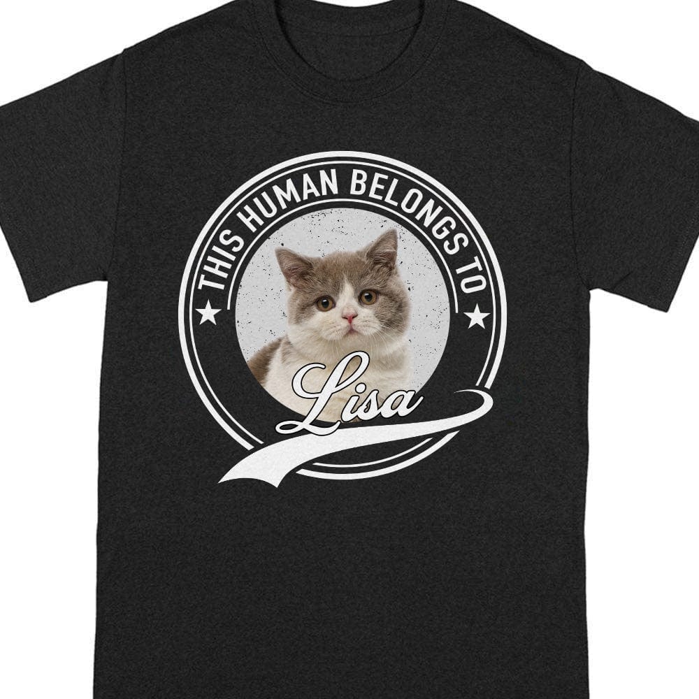 Custom Cat Photo Human Belongs To Shirt N304 889192