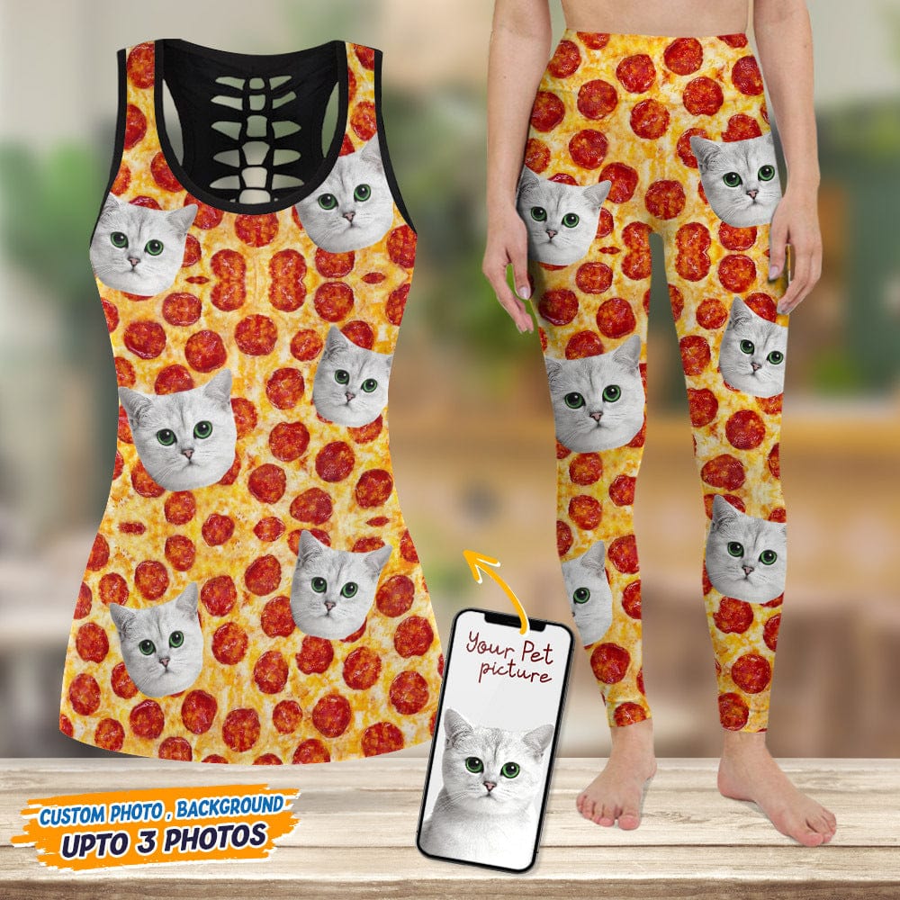 Custom Cat Photo With Accessory Pattern Legging Set N304 889144 - Image 2