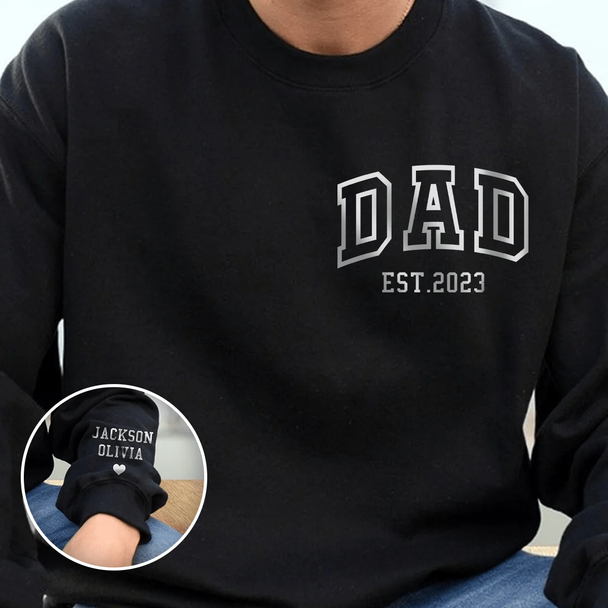Custom Dad With Kids Names Family Shirt Personalized Gift N304 889930 - Image 2