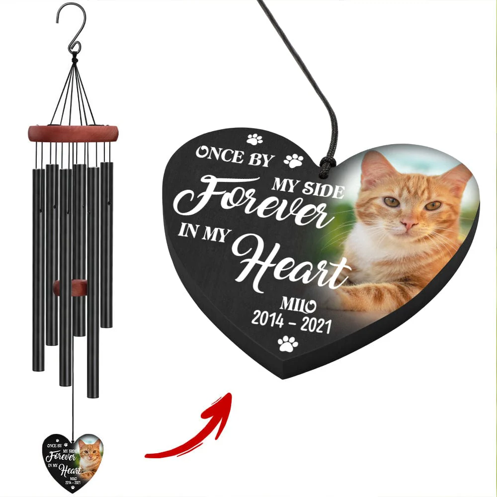 Custom Dog Cat Photo If Love Could Have Kept You Here Memorial Wind Chimes N304 889690 - Image 3