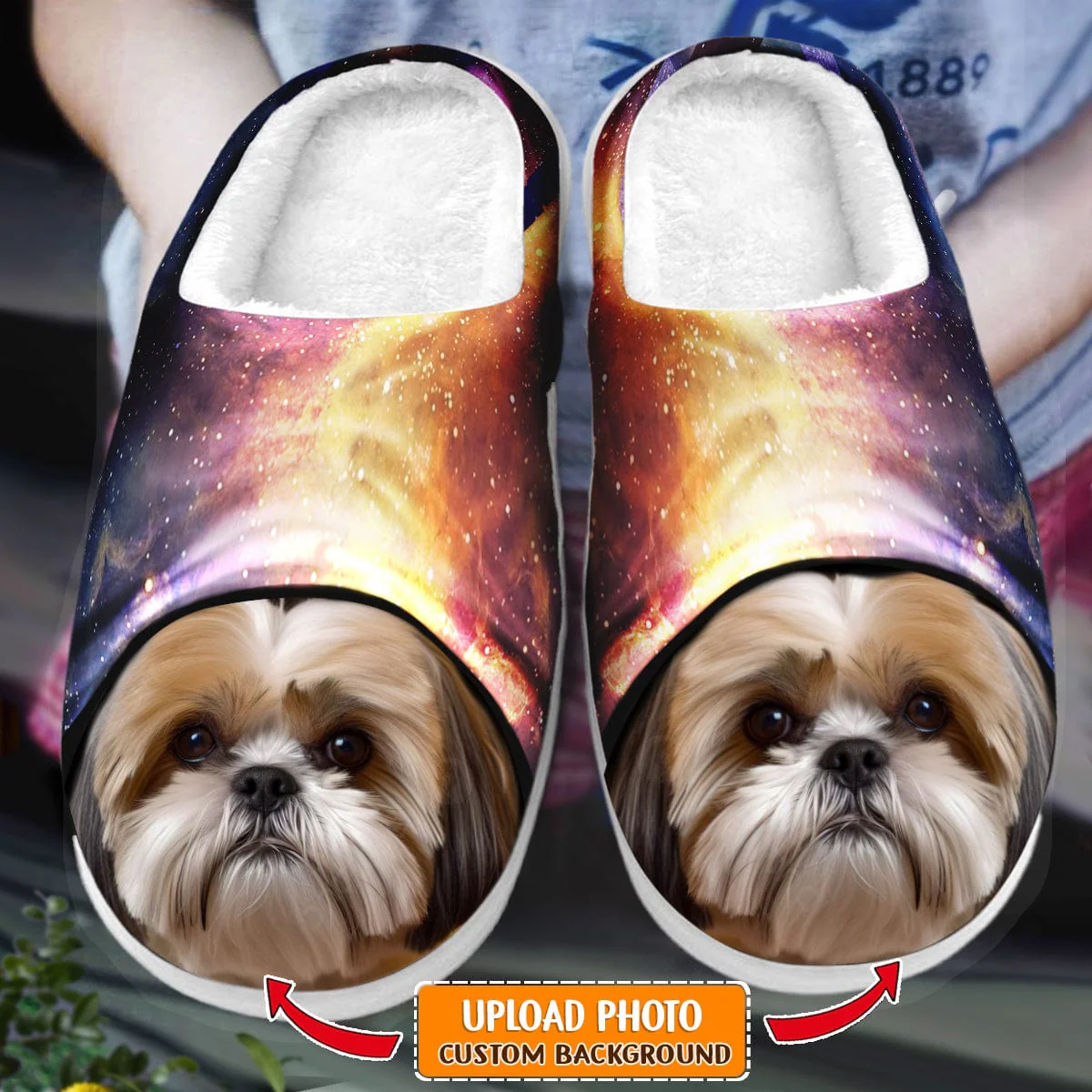 Custom Dog Cat Photo Unveiling Art Slipper N369 889850 - Image 4